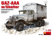 Купити збірна модель MiniArt GAZ-AAA w/Shelter (1:35)  за ціною від 1644 грн.