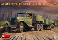 Купить сборная модель MiniArt Soviet 2 Ton Truck AAA Type w/Field Kitchen (1:35)  по цене от 1815 грн.