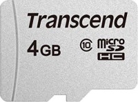 Купити карта пам'яті Transcend microSD 300S (microSDHC 300S 4Gb) за ціною від 259 грн.