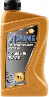 Купить моторное масло Alpine Longlife IV 0W-20 1L  по цене от 545 грн.