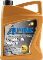 Купити моторне мастило Alpine Longlife IV 0W-20 5L  за ціною від 1960 грн.