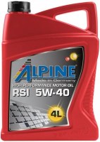 Купить моторное масло Alpine RSi 5W-40 4L: цена от 1019 грн.