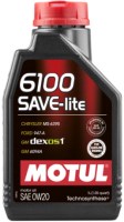 Купить моторное масло Motul 6100 Save-Lite 0W-20 1L  по цене от 457 грн.