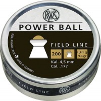 Купить кулі й патрони Dynamit Nobel Field RWS Powerball 4.5 mm 0.61 g 200 pcs: цена от 3000 грн.