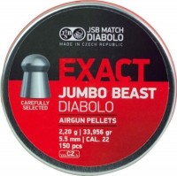 Купить пули и патроны JSB Exact Jumbo Beast 5.5 mm 2.2 g 150 pcs  по цене от 418 грн.