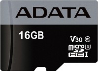 Купити карта пам'яті A-Data Premier Pro microSD UHS-I U3 Class 10 V30S (Premier Pro microSDHC UHS-I U3 Class 10 V30S 16Gb) за ціною від 284 грн.