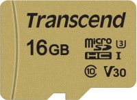 Купити карта пам'яті Transcend microSD 500S (microSDHC 500S 16Gb) за ціною від 333 грн.