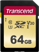 Купити карта пам'яті Transcend SD 500S (SDXC 500S 64Gb) за ціною від 1415 грн.