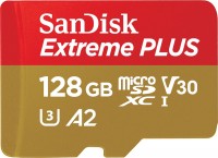 Купити карта пам'яті SanDisk Extreme Plus V30 A2 microSDXC UHS-I U3 (128Gb) за ціною від 886 грн.