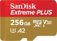 Купити карта пам'яті SanDisk Extreme Plus V30 A2 microSDXC UHS-I U3 (256Gb) за ціною від 1484 грн.