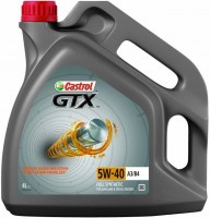 Купить моторное масло Castrol GTX 5W-40 A3/B4 4L: цена от 1312 грн.