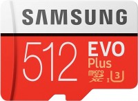 Купити карта пам'яті Samsung EVO Plus 100 Mb/s microSDXC UHS-I U3 (512Gb) за ціною від 2151 грн.