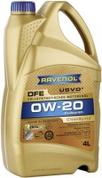 Купити моторне мастило Ravenol DFE 0W-20 4L за ціною від 2395 грн.