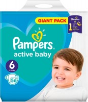 Купити підгузки Pampers Active Baby 6 (/ 56 pcs) за ціною від 745 грн.