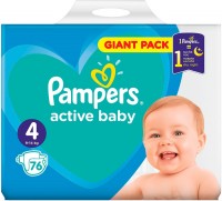 Купить подгузники Pampers Active Baby 4 (/ 76 pcs) по цене от 719 грн.
