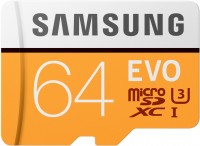 Купить карта памяти Samsung EVO microSD UHS-I U3 (EVO microSDXC UHS-I U3 64Gb) по цене от 299 грн.