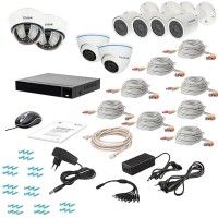 Купити комплект відеоспостереження Tecsar AHD 8MIX 5MEGA за ціною від 2201 грн.