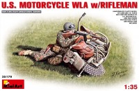 Купить сборная модель MiniArt U.S. Motorcycle WLA w/Rifleman (1:35)  по цене от 778 грн.