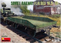 Купить сборная модель MiniArt Soviet Railway Flatbed 16.5-18T (1:35)  по цене от 1546 грн.