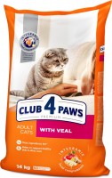 Купити корм для кішок Club 4 Paws Adult Veal 14 kg  за ціною від 1710 грн.