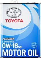 Купити моторне мастило Toyota Motor Oil 0W-16 SN 4L  за ціною від 2129 грн.