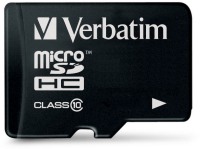 Купити карта пам'яті Verbatim microSDHC Class 10 за ціною від 150 грн.