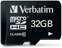 Купити карта пам'яті Verbatim microSDHC Class 10 (32Gb) за ціною від 380 грн.