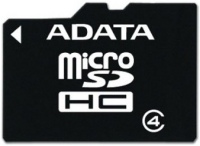 описание, цены на A-Data microSDHC Class 4