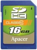 Купити карта пам'яті Apacer SDHC Class 10 (16Gb) за ціною від 180 грн.