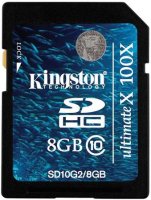 Купити карта пам'яті Kingston SDHC 100x Class 10 за ціною від 119 грн.