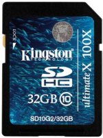 Купить карта памяти Kingston SDHC 100x Class 10 (32Gb) по цене от 299 грн.