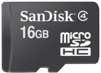 Купити карта пам'яті SanDisk microSDHC Class 4 за ціною від 139 грн.
