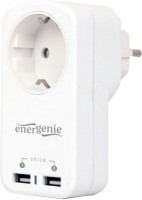 Купить зарядное устройство EnerGenie EG-ACU2-01-W  по цене от 214 грн.