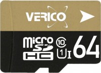 Купити карта пам'яті Verico microSD UHS-I Class 10 (microSDXC UHS-I Class 10 64Gb) за ціною від 179 грн.