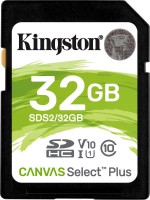 Купити карта пам'яті Kingston SD Canvas Select Plus (SDHC Canvas Select Plus 32Gb) за ціною від 209 грн.