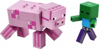 Купить конструктор Lego BigFig Pig with Baby Zombie 21157  по цене от 1499 грн.