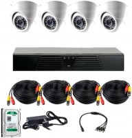 Купити комплект відеоспостереження CoVi Security AHD-4D Kit/HDD500  за ціною від 8335 грн.