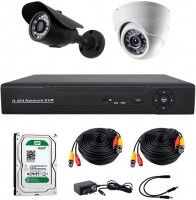 Купити комплект відеоспостереження CoVi Security AHD-11WD Kit/HDD500  за ціною від 6386 грн.