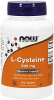 Купити амінокислоти Now L-Cysteine 500 mg (100 tab) за ціною від 556 грн.