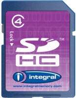 Купити карта пам'яті Integral SDHC Class 4 (8Gb) за ціною від 136 грн.