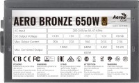 Купить блок питания Aerocool Aero Bronze (650W) по цене от 2350 грн.