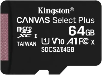 Купити карта пам'яті Kingston microSDHC Canvas Select Plus 2 Pack (64Gb) за ціною від 366 грн.