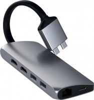 Купити кардридер / USB-хаб Satechi Type-C Dual Multimedia Adapter  за ціною від 4499 грн.