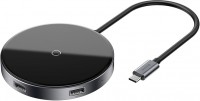 Купить кардридер / USB-хаб BASEUS Circular Mirror Wireless Charger Hub: цена от 1399 грн.