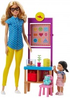 Купить кукла Barbie Teacher Doll with Flipping Blackboard Playset FJB29  по цене от 1199 грн.