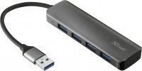 Купити кардридер / USB-хаб Trust Halyx Aluminium 4-Port USB 3.2  за ціною від 749 грн.