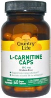 Купить сжигатель жира Country Life L-Carnitine 500 mg 60 cap  по цене от 1366 грн.