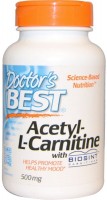 Купить сжигатель жира Doctors Best Acetyl-L-Carnitine 500 mg 120 cap  по цене от 1712 грн.
