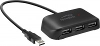 Купити кардридер / USB-хаб Speed-Link Snappy Evo USB Hub 4 Port USB 2.0 Passive за ціною від 21407 грн.