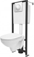 Купить инсталляция для туалета Cersanit Delfi S-SET-DEL-Black-TPL-Cg-w WC  по цене от 1505 грн.